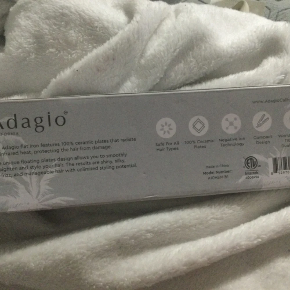 Adagio flat iron not so mini ceramic - Picture 3 of 3